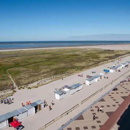 Uniek Panoramisch Zeezicht & Strandcabine Apartament